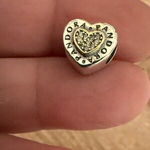 Pandora Gold Heart Charm